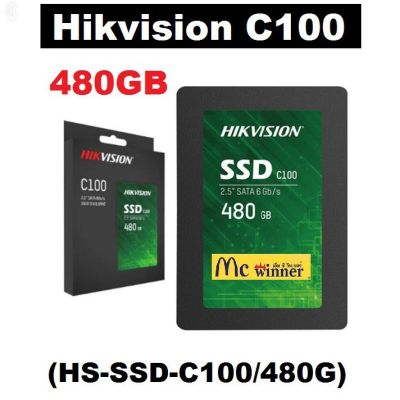 ลด 50% (พร้อมส่ง)480GB SSD (เอสเอสดี) Hikvision HS-SSD-C100/480G Internal 2.5" SATA III 6 Gb/s Read 550MB/s Write 502MB/s - รับประกัน3 ปี(ขายดี)