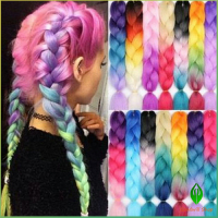 ผมเปีย ไหมถักผม สีทูโทน แอฟริกันเดรดล็อกส์   wig braids