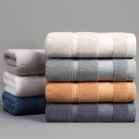 ♕☞ Thickened Cotton Bath Towel Increases Water Absorption Adult Bath Towel Solid Color Soft Affinity Face Towel