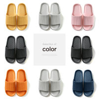 Woman Shoes Summer Simple Solid Color Home Slippers Thick Platform Slides Sandals Indoor Bathroom Non-slip Slides Ladies Mules