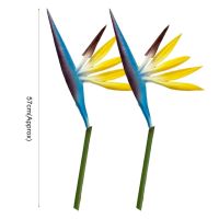 【DT】 hot  2Pcs Beautiful Faux Flower Plastic Artificial Flower Vivid Decorative Wedding Photography Simulation Flower