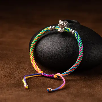 The Woo's Evil Eye Braided Rope Bracelet Handmade Lucky Protection Bracelets  Adjustable Red String Hamsa Charm Bracelet Wish Friendship Jewelry for Mens  Women Boys, rope Resin, price in UAE | Amazon UAE |