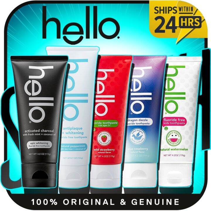 Hello Oral Care Activated Charcoal Toothpaste | Fluoride | Fluoride ...