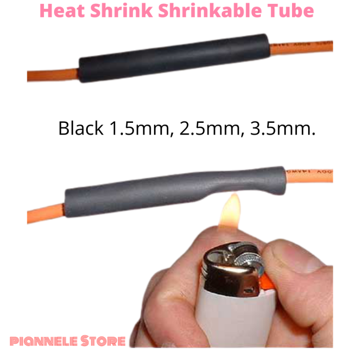 Heat Shrink Shrinkable Tube available size 1.3mm/2.5mm/3.5mm 3 Meter