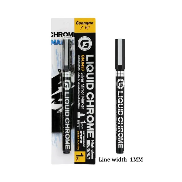 liquid-chrome-plated-metallic-pens-permanent-paint-markers-plumones-gold-silver-0-7-1-2-3mm-art-supplies-artist-graffiti-pen