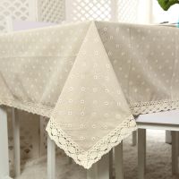 【small stationery】   เดซี่ FlowerTablecloth ขายร้อนผ้าลินินและผ้าฝ้าย LaceRectangular TableHome สิ่งทอโรงแรม