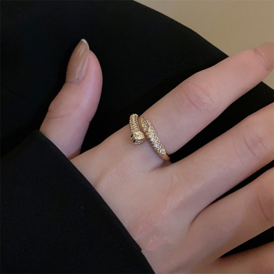 แหวนเซอร์คอนรูปเนตแนวญี่ปุ่นสำหรับผู้หญิงแหวนแฟชั่นเปิดปรับได้แหวนหางแฟชั่นของผู้ชายเครื่องประดับ