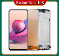 จอแอลซีดีสุดยอด AMOLED สำหรับ Xiaomi Redmi Note 10S หน้าจอสัมผัสประกอบหน้าจอดิจิตอล M2101K7BG M2101K7BI M2101K7BNY M2101K7BL