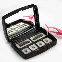 【CW】 6Pcs Magnetic Eyelashes Invisible Lashes With Thick Strip False