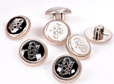 【cw】 50pcs 13mm fashion beautiful crown button fashion clothes button cardigan shirt cuff buttons ！