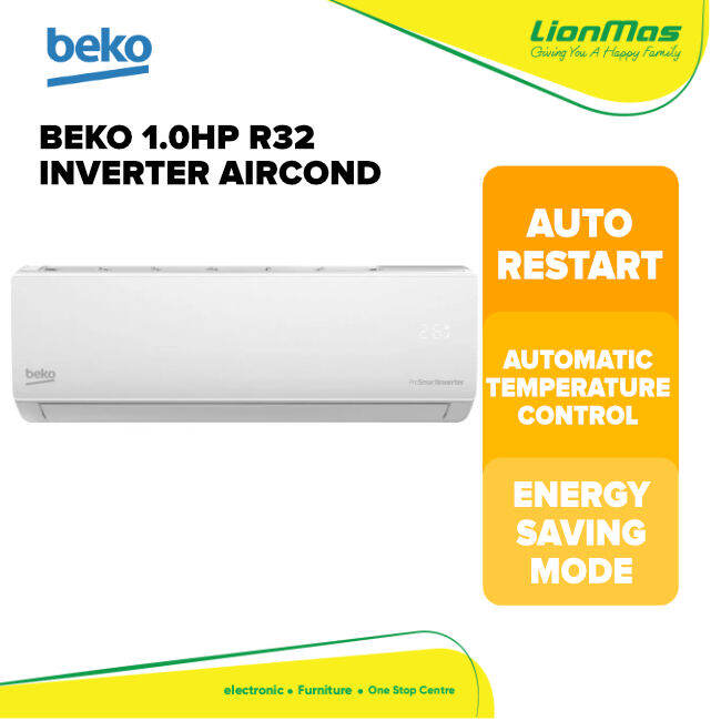 BEKO 1.0HP R32 INVERTER AIRCOND BSVOC090/091 Lazada