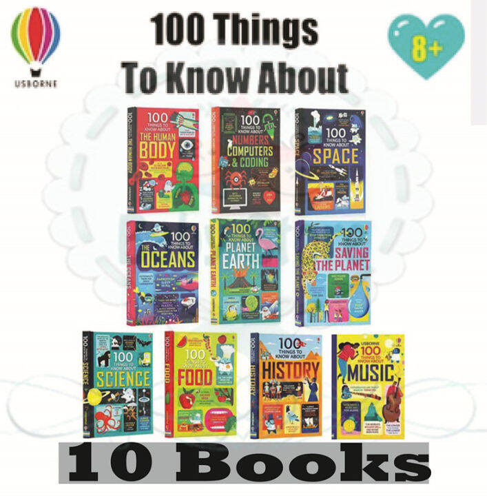 Usborne 100 Things to know about Series (9 Books set or 10 books set