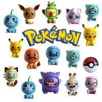 ปิกาจูบัลบาซอร์ Pokeball Set Eevee Gengar Mewtwo ตุ๊กตาขยับแขนขาได้การเปลี่ยนแปลงรูปแบบของเล่นลูกบอลเอลฟ์สำหรับเด็กของขวัญ