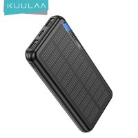 Kuula ที่ชาร์จแบตเตอรี่ พลังงานแสงอาทิตย์ 20000mAh สําหรับ Iphone Xiaomi Huawei Samsung ef