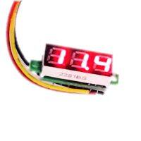 Mini Digital Voltmeter Meter DC DC4-30V 3-wire type (RED) ดิจิตอลโวลต์มิเตอร์ขนาดเล็กวัดไฟ DC DC4-30V ชนิด 3 สาย สามารถใช้งานแบบ 2 สายได้ (สีแดง)