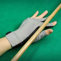 Open Finger Billiard Gloves Breathable Polyester Snooker Pool Gloves Antiskid Portable Lightweight Reusable Training Accessories