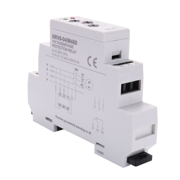 grv8-04-m460-3-phase-voltage-monitoring-relay-phase-sequence-phase-failure-protection-voltage-control-relay