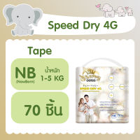 Cherry Baby ผ้าอ้อมสำเร็จรูปแพคใหญ่ รุ่นพรีเมี่ยม ขนาดจัมโบ้ แบบเทป ไซซ์แรกเกิด 70ชิ้น