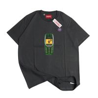 [S-5XL]ผ้าฝ้าย 100% เสื้อยืด ลาย Ossu 3D Old Phone S-5XL