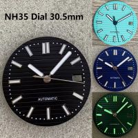 NH35 Dial 30.5Mm Green Luminous Watch Dial Hands For PP Nautilus NH35 NH36 Mechanical Automatic Movement Watch Accessories