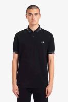 FRED PERRY FP ของผู้ชายมาใหม่เสื้อโปโลฤดูร้อนคลาสสิกสบายๆข้าวสาลีหูสั้นคอปกแบบธุรกิจ