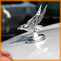 ? SUW ตกแต่งภายนอก1PC Car Bonnet front Hood Eagle ornament Badge Auto front COVER 3D Eagle Emblem อุปกรณ์เสริมสำหรับดัดแปลงรถยนต์