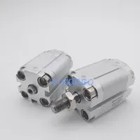 ;[-[; Thin Compact Air Cylinder Double -Acting Basic Version ADVU-32-5-10-15-20-25-A-P-A Aluminum Alloy