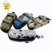 【LZ】﹍  Outdoor Portable Camouflage Sunglasses Case Óculos Case Belt Sunglasses Organizer Caixa de armazenamento para Camping Caminhadas