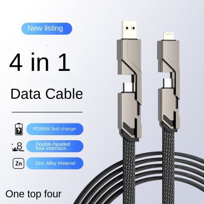 2 In 1 USB Fast Charging Cable For Samsung Xiaomi Huawei Apple Mobile Phone USB Type C Charger Tablet Charging Cable Accessories Docks hargers Docks C