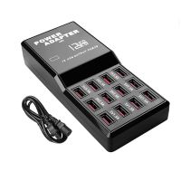 USB Charger 60W 10-Ports USB Charging Station for Multiple Devices Smart Phone Tablets,