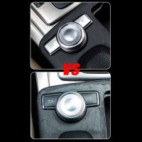 2pcs Button Covers For Mercedes Benz C E GLK CLS Class W204 W212 Multimedia Buttons Sequins Cover Car Interior Accessories