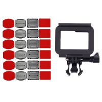 1pcs Plastic Protective Standard Border Frame Case &amp; 1 set Helmet Accessories Kit Set for Gopro Hero 5