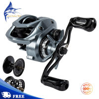 【2023 Feb New】Ultralight Low-Profile Reel 10 + 1แบริ่ง8.1:1 8Kg/17lb Max ลากยาวหล่อรอกเบ็ดตกปลา