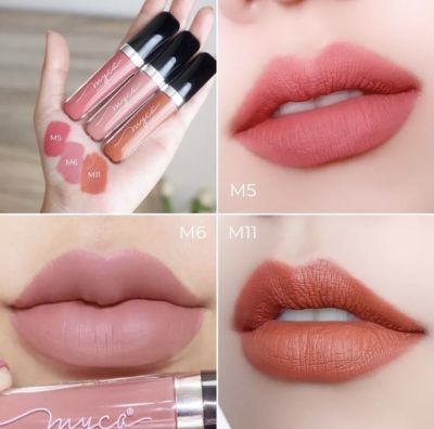 MYCA SET 3 ชิ้น ได้สินค้า 3 ชิ้น ลิปแมท MYCA M5 + M6 + M11 สีสวยแน่นติดทน สวยคุ้มยกเซต ไม่เลอะแมส