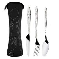 Stainless steel Steak Cutlery Durable Practical Environmentally Friendly Portable Outdoor Tableware Set Stainless Steel Cutlery