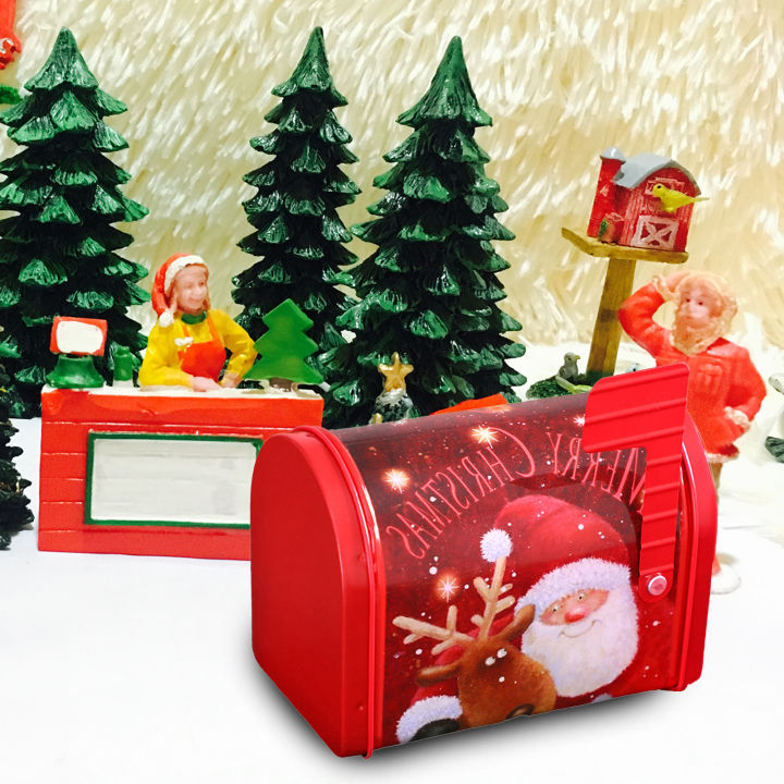 sanwood-ไม้พาย-ขวดโหลใส่ลูกกวาด-กล่องจดหมายลายซานตาคริสมาสต์ภาชนะใส่คุกกี้