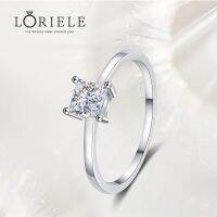 กล่องงานแต่งงานครบรอบ0.6กะรัตสำหรับผู้หญิง LORIELE ตัด Moissanite เจ้าหญิง S