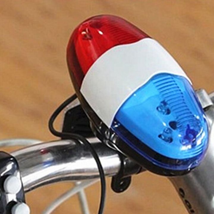 กระดิ่งจักรยาน6-led-4โทนแตรจักรยานเรียกจักรยาน-led-รถจักรยานยนต์ไฟตำรวจไซเรนอิเล็กทรอนิกส์สำหรับเด็กอุปกรณ์จักรยานสกู๊ตเตอร์