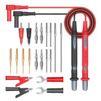 22 Pieces Multimeter Cable Set 20A Universal Meter Test Tools Silicone Brass Battery Circuit Tester Supplies