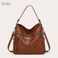 EHN Leather Tote Bag for Women Soft Retro Waterproof Women Bags