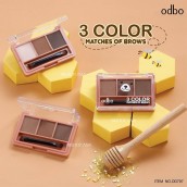 Set Kẻ Mày Odbo 3 Color Matches Of Brows OD797 - Chính Hãng