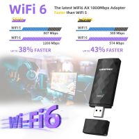 COMFAST Wifi 6อะแดปเตอร์ USB 5G Dual Band ไร้สายการ์ดเน็ตเวิร์กสำหรับแล็ปท็อปเดสก์ท็อป1800Mbps USB3.0ตัวรับสัญญาณ Wi-Fi CF-951AX