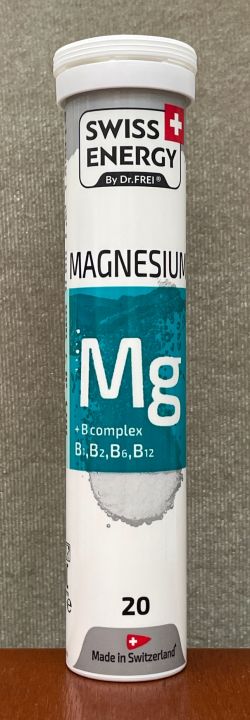 swiss-energy-magnesium-b-complex-วิตามินช่วยให้นอนหลับลึกขึ้น-บรรเทาอาการอ่อนล้า-ชนิดเม็ดฟู่-20-เม็ด-1หลอด-2หลอด