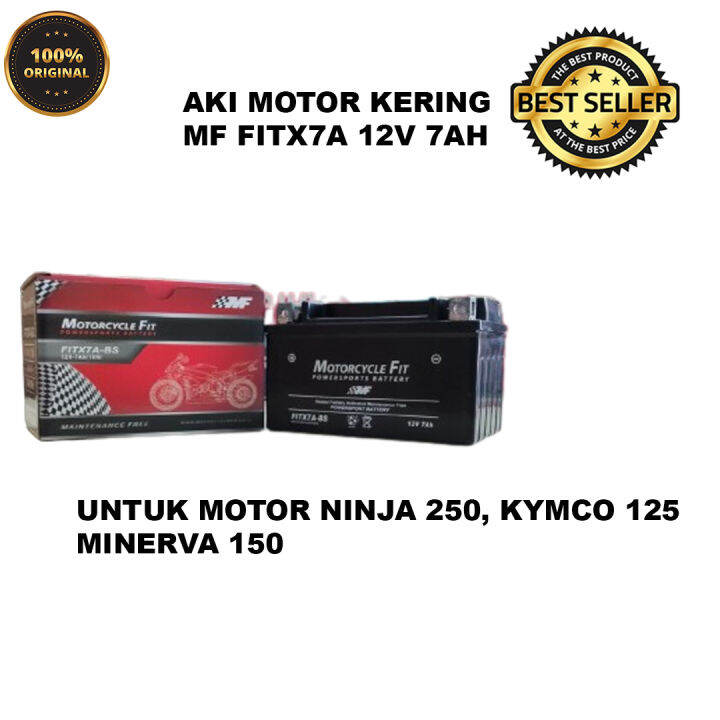 AKI MOTOR KERING MF FITX7A UNTUK MOTOR NINJA 250,KYMCO 125, MINERVA 150