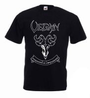 Kaus Uniseks Vegan Pourity Uniseks Heavy Metal Devil Goat Rock Cool Dtg Baru Musim Panas 2019 Print Man Adjust Shirt S-4XL-5XL-6XL