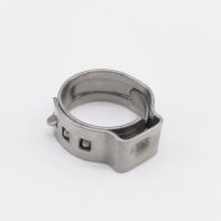 Wkooa Tube Hose Clamps Pinch Stepless Single Ear Tight-Seal Vition-Resistant for Firm Hose and Tube 304 Stainless Steel