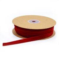 Single Sided 1 Roll Fashion Luxurious Gift Packing Ribbon Comfortable Touch Flocking Velvet Tape Fadeless for Home