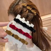 2Pcs/Set Flocked Bangs Hair Clips for Women Braid Styling Side Bangs Hairpin Girls Decorative Clips Barrettes Hair Accessories