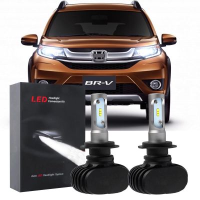 หลอดไฟหน้า LED 6000K สีขาว สําหรับ Honda BR-V BRV 2017-2020 2 ชิ้น รับประกัน 10 เดือน