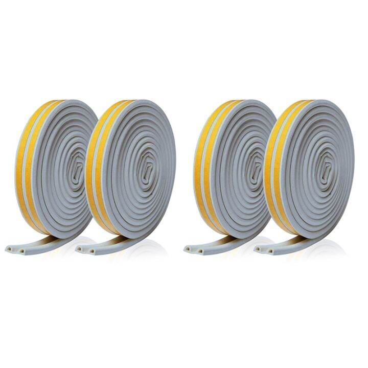 4 Rolls 10 M Draft Excluder for Doors and Windows,Draught Excluder Tape ...